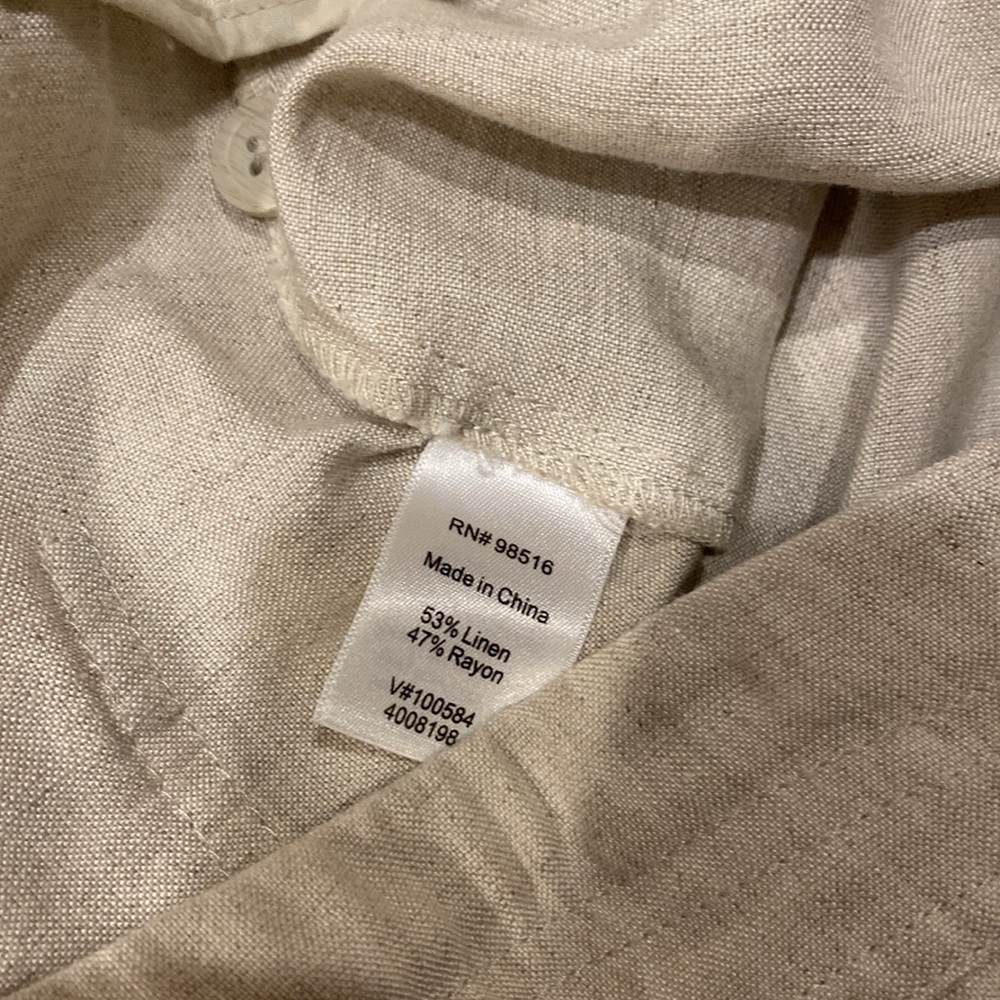 Coldwater Creek Cream Straight Leg Pants - Picture 5 of 9